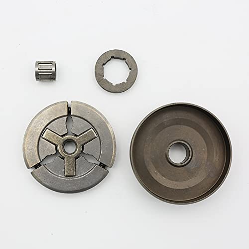 Pignon de jante .325 7T et tambour d'embrayage pour tronçonneuse thermique 45cc à 58cc