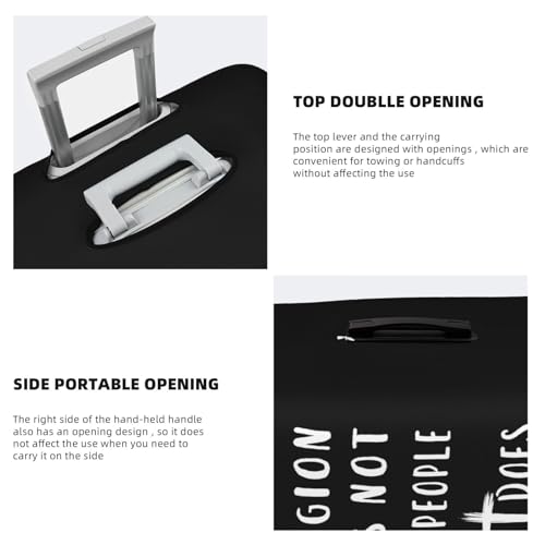 Travel Luggage Cover Religion Does Not Save People Jesus Does Fashion Washable Baggage Suitcase Protector Fit For Luggage X-Large4