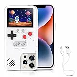 Chu9 Game Phone Case, 168 Built-in Small Video Games, White, Compatible with iPhone SE, SE2, SE3, 6, 6S, 7, 8