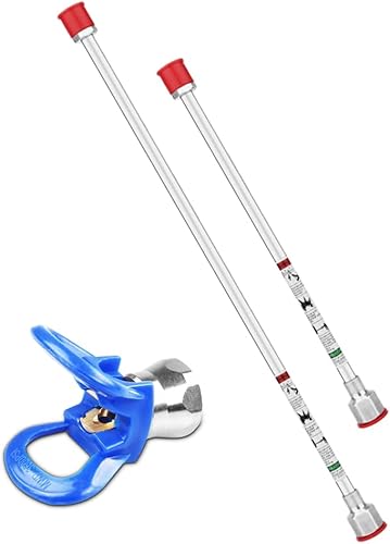 Miniatura 8 de Airless SJG Varilla de extensión universal para pistola de pulverización sin aire, pulverizadora de pintura, punta de pistola de extensión de 15.7
