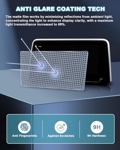 Image of CDEFG UPGRADED Anti-Glare Matte for 2026 Honda Civic Screen Protector for Honda Civic 2022-2026 (Si /Type R /Sport Touring Hybrid /SportTouring /Touring) Accessories 9-inch Touchscreen, 9H Tempered Glass