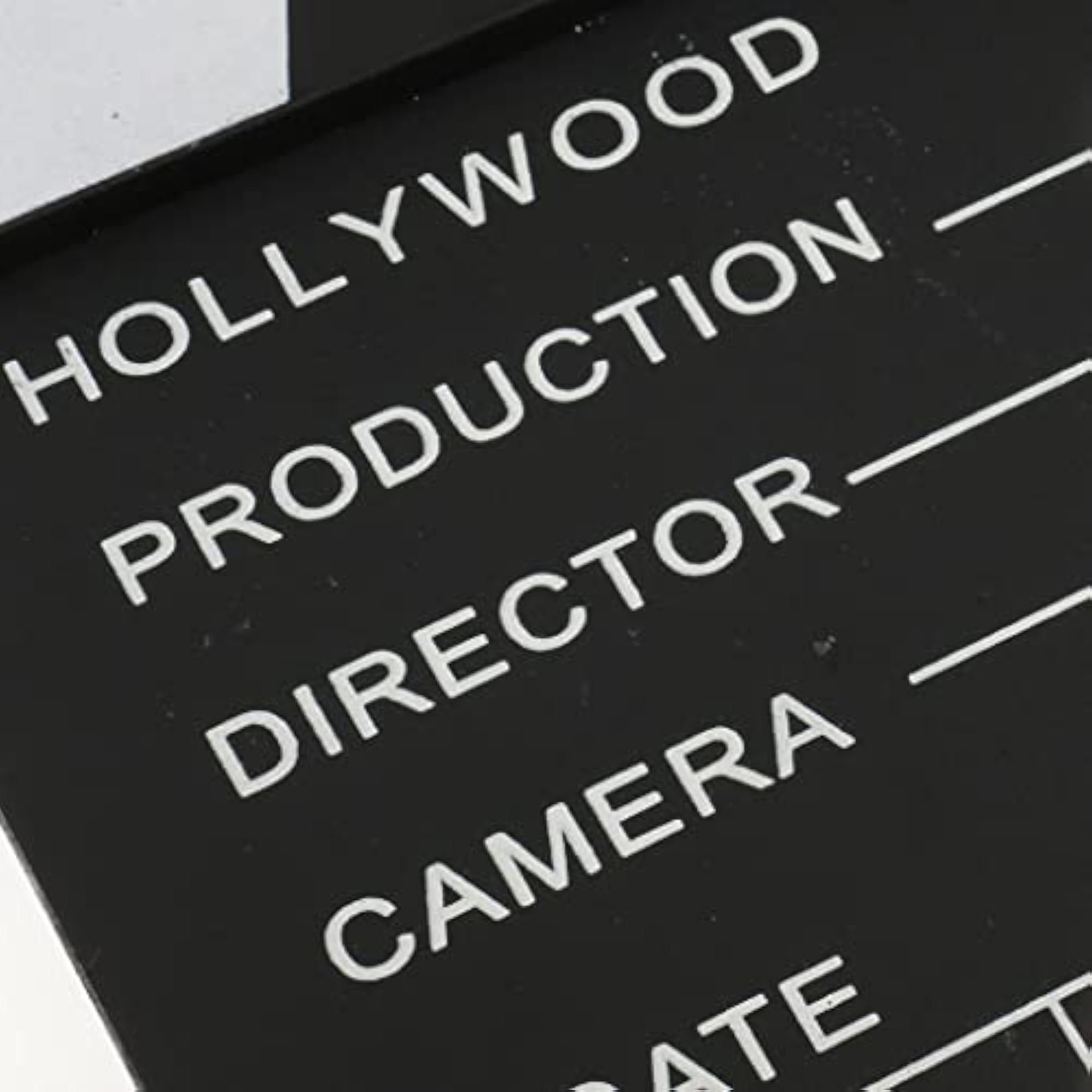 Classical Director Video Scene Clapperboard for Movies and Filmmaking