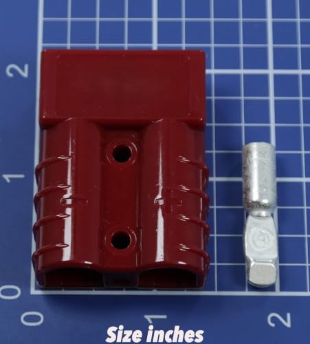 Anderson Power Products SB50 Connector Kit, 50 Amps, Red Housing, w/ 8 AWG Contact, 6331G1 (1 Pair) - Image 3