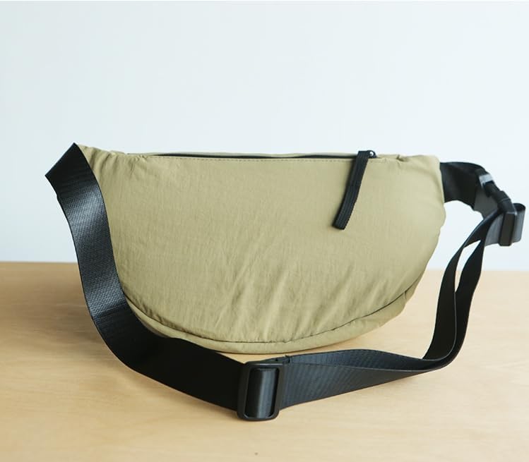 Large Capacity Nylon Women Sling Bags Girl Fanny Pack Crossbody Bag Men Shoulder Bag Unisex Classic Waist Packs Purse Hiking Chest Bag, Easy Carry Any Phone,Wallet - Image 8