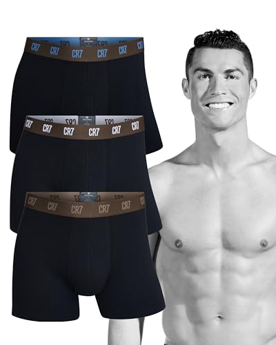 CR7 Boxershorts Herren Baumwolle 3er-Pack Cristiano Ronaldo Unterhosen