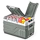 Alpicool 23L Kompressor Kühlbox Dual Zone, Kühlschrank für Auto Kompressor 12V 230V, Kühlbox Klein Tragbare für Auto, Camping, Fahrten, Lkw, Boot, Reisemobil, -20℃-20℃
