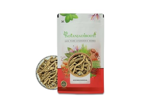 Image of IndianJadiBooti Pure Ashwagandha Root | Raw Withania Somnifera for Adaptogenic Balance, Core Vitality, Stress Relief & Restful Sleep| 100g