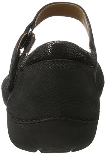 Clarks Autumn Stone Donna Nero (Black Nubuck)