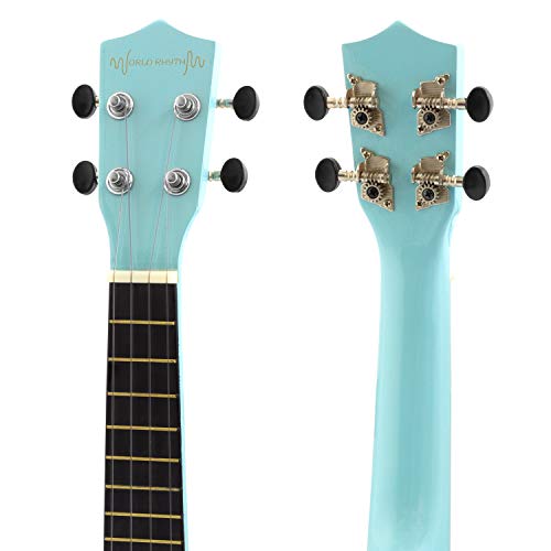 Ukulélé soprano World Rhythm – Soprano Uke débutant en finition bleu clair avec sac de transport, cordes pour ukulélé de… - Les Beatles, Paul McCartney, John Lennon, RIngo Starr, George Harrison Ukulélé soprano World Rhythm – Soprano Uke débutant en finition bleu clair avec sac de transport, cordes pour ukulélé de… – Image 4