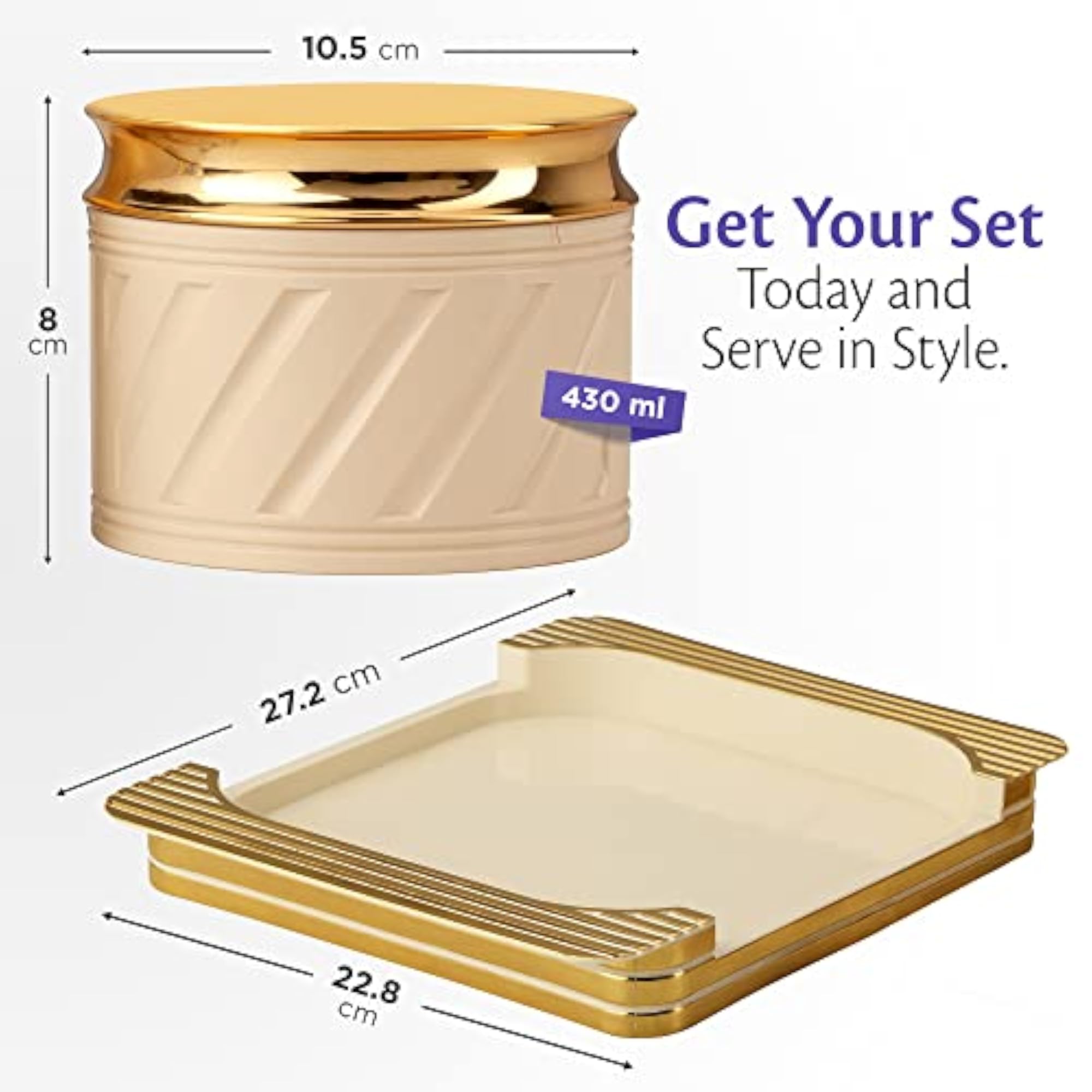 Unbreakable Airtight Dry Fruit Container Tray Set