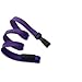 Purple Flat Braid Break-Away Lanyard with Wide Hook - 100pk