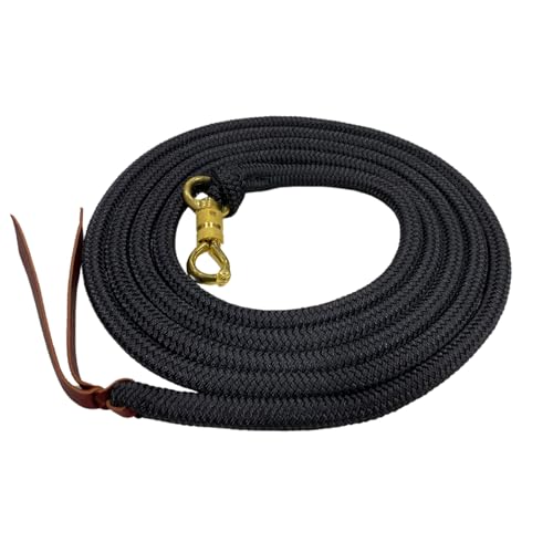 Parelli 12 Foot Training Rope - Strong Everyday Use All-Purpose Horse Lead Rope with Loop & Latigo Popper | 9/16