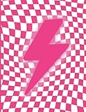 Notebook Aesthetic: Preppy, Aesthetic Notebooks For School, Blank Lined Notebook Journal for Teens, Lightning Bolt