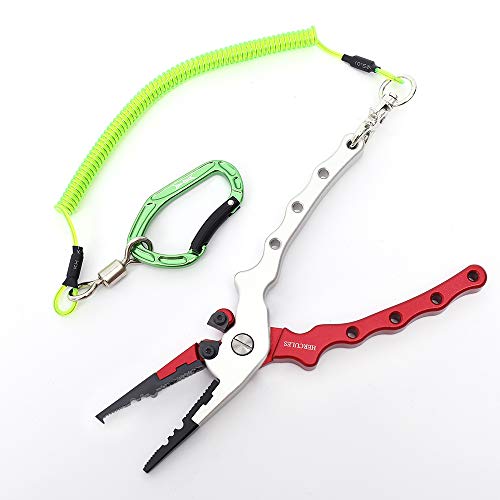 Hercules M4 Heavy Duty Fishing Lanyard, Coiled Lanyard For Fishing, Rods, Pliers, Boating, Paddles, Kayak (Pack Of 2 Green, 5.9") #TOP4
