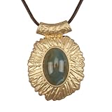 GelConnie Collares largos bohemios para mujer, joyería con colgante grande de oro grueso