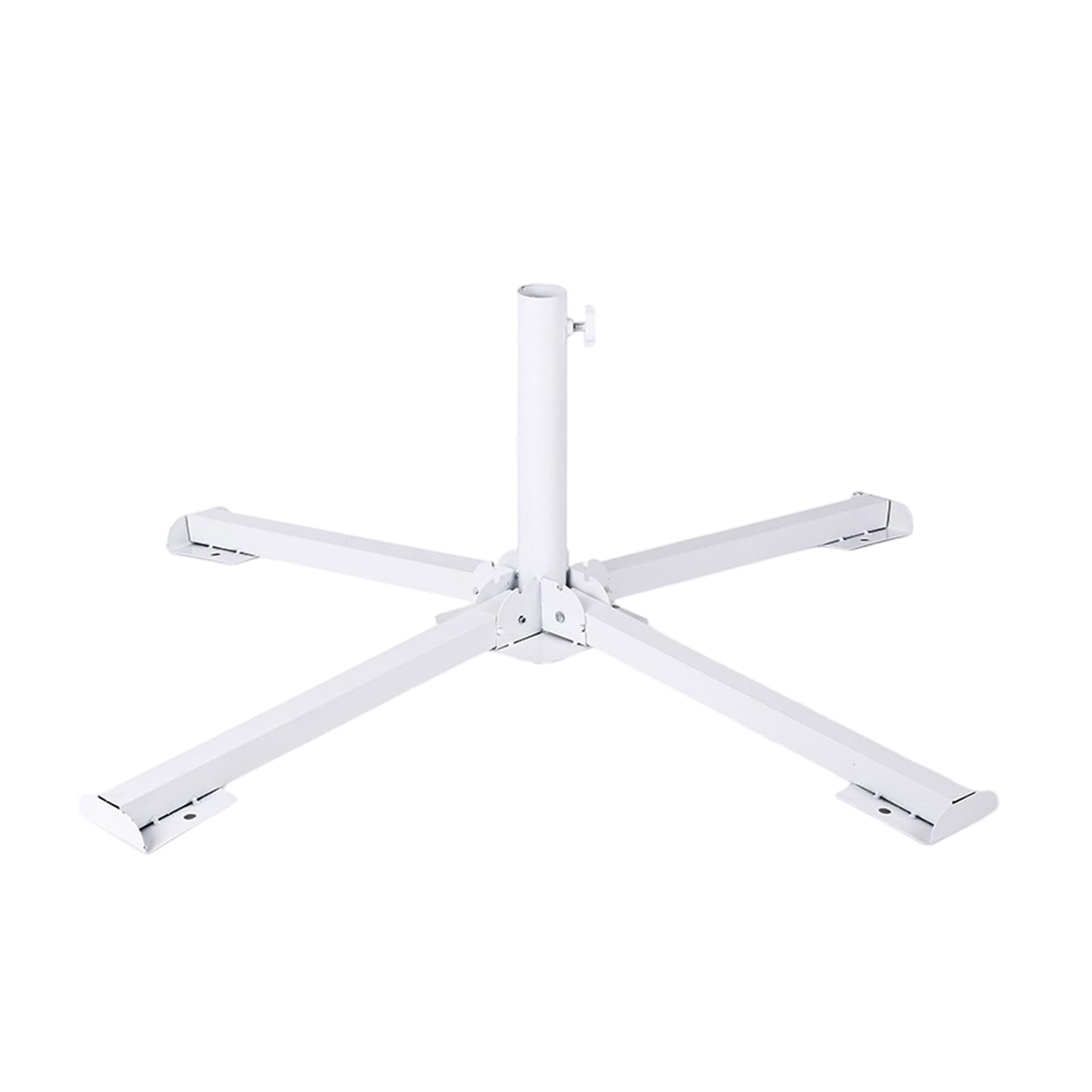 Support de parasol lourd réglable en acier avec croix d'ancrage robuste