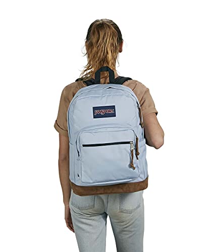 Jansport Right Pack Backpack - Travel, Work, Or Laptop Bookbag With Leather Bottom, Blue Dusk #TOP4