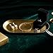 Imagen de Mocifa 6 Piezas Bandejas Decorativas Doradas Bandeja Ovalada Acero Inoxidable 26 x 11 cm Bandeja Almacenamiento Ovalada Platos Decorativos Dorados para Organizador de Cosméticos Joyas Frutas Postres