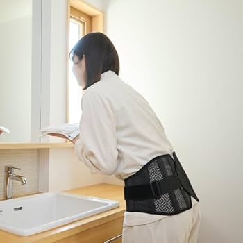 プロハードスリムブラック、Ｌサイズ Amazon | bonbone 腰コルセット プロハードスリム ブラック L