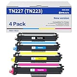 TN227 High Yield Toner Cartridge 4 PACK TN-227 TN-227BK/C/M/Y: Replacement for Brother TN-223BK/C/M/Y TN223 TN 223 MFC-L3770CDW HL-L3270CDW HL-L3290CDW MFC-L3750CDW MFC-L3710CW Printer(TN 223BK/C/M/Y)