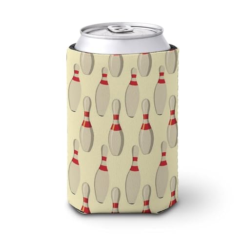Bowling Pin Tileable Pattern Cup Sleeve Reusable Coffee Cup Sleeve Beverage Holder Durable Drink Sleeve Protector Cover, One size, PVC Composites, no gemstone