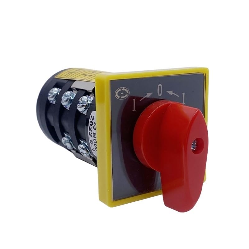 Wtukmo Reset Momentary 3 Positions Manual Transfer Rotary Cam Switch Electric Silver Contact 10A Three Poles HZ5B-10/3 B005