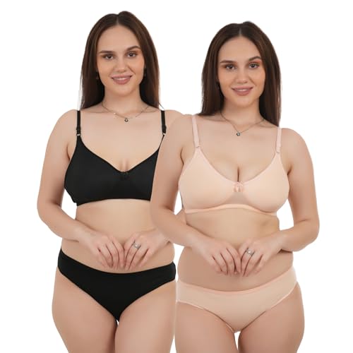 Image of UNITRUST Lingerie Set Non-Padded Bra and Matching Panty for Women