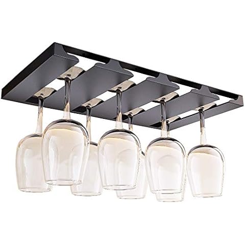 SIMVE Wine Glass Holder Under Shelf or Cabinet Cover