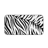 Funky Qiu Kitchen Mat Animal Zebra Stripe Print Non-Slip Absorbent Doormat Cushion Mat Home Decor In
