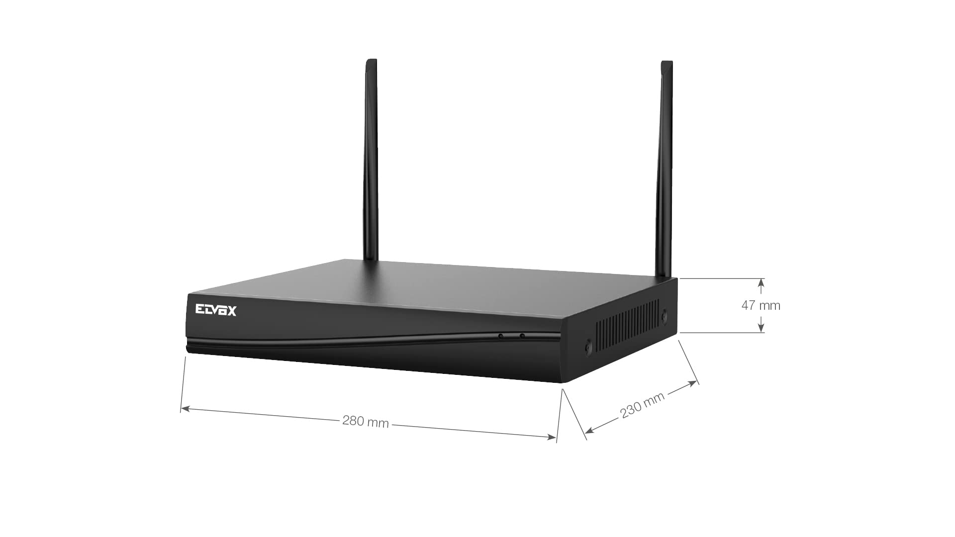 VIMAR 46KIT.036C Kit TVCC WiFi con: 2 telecamere 46242.036C a colori 3 Mpx, 1 NVR WiFi 4Ch@3Mpx, controllo da app VIEW Product, rilevazione audio, movimento e invio notifiche, HDD 1TB incluso, Bianco
