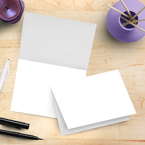 Half Fold 4.5 X 6 White Greeting Cards - 100 Cards #TOP1