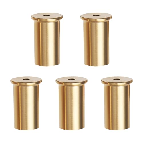 Be In Your Mind 5pcs Golf Club Weight Head Brass Shaft Tip Weights Weight Head Accessories Suitable for Steel Wood Steel Iron Shafts (4g)