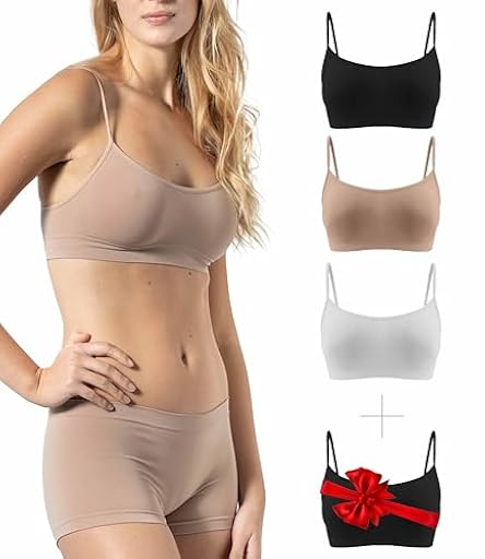 Risalti Sujetador Sin Aros Hombros Estrechos 3Pzs - Bralette Mujer en Microfibra, Top Bra Sin Costura y Etiquetas, Ropa Interior más Suaves Que el Sujetador Deportivo, Elástico - Made in Italy | Ya disponible en tu tienda friki favorita! En mundofriki.es! Risalti Sujetador Sin Aros Hombros Estrechos 3Pzs - Bralette Mujer en Microfibra, Top Bra Sin Costura y Etiquetas, Ropa Interior más Suaves Que el Sujetador Deportivo, Elástico - Made in Italy | Ya disponible en tu tienda friki favorita! En mundofriki.es!