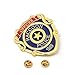 Raccoon Police Metal Badge Pin Costume Merch for Resident Leon Cosplay - Halloween Costume Party Prop Accessories Women Men Jewelry Gift, (Officer)