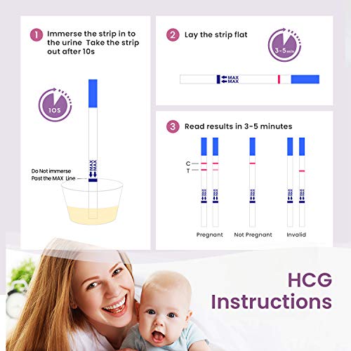 Femometer 40 ovulatietest + 10 zwangerschapstest 25 miu/ml optimale gevoeligheid (lh40&hcg10) - Image 7
