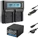 Produktbild Blumax Akku NP-FV100 2850mAh + Doppelladegerät NP-FV100 Dual Charger | passend zu diversen Sony Kameramodellen || 2 Akkus gleichzeitig Laden