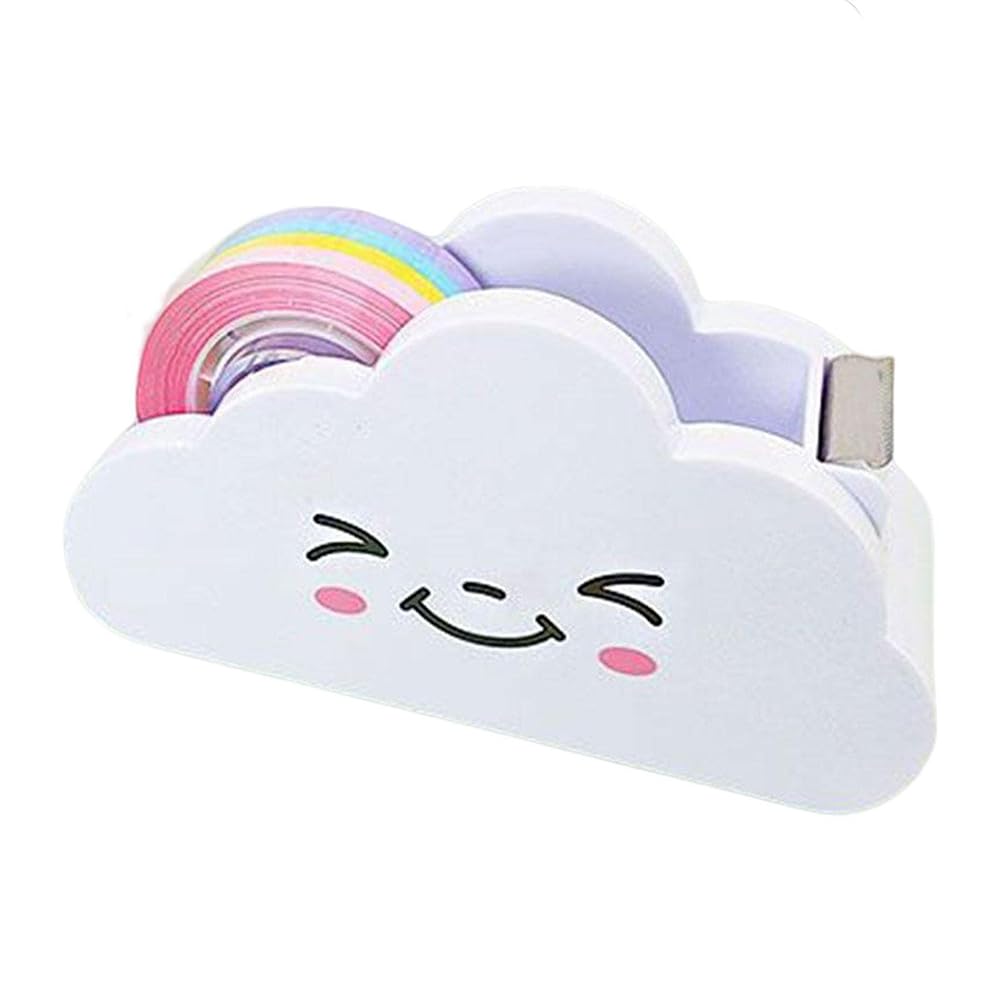 Amazon.co.jp: Ergugos テープカッター 可愛い クラウドデザイン ミニ