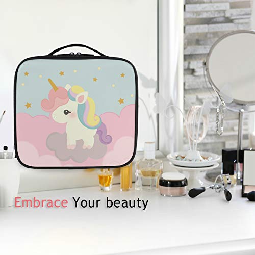 Sac cosmétique licorne rose idéal pour voyage et vacances
