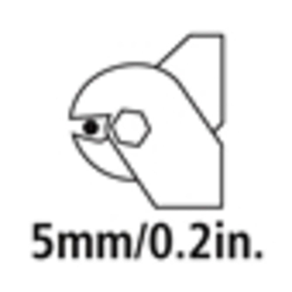 FELCO CDO Einhand-Kabelschere (Schnittdurchmesser 5 mm, für Stacheldraht, Drahtschere, Länge 195 mm, Gewicht 280 g)