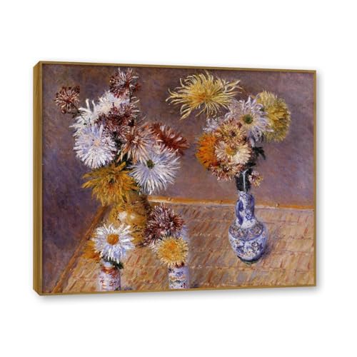 Reproductions tableau sur toile de maître JZSDGB avec cadre en bois teck