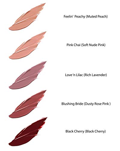 Mom's Secret 100% Natural Matte Lipstick, Organic, Long Lasting, Vegan, Gluten Free, Cruelty Free, Made In The Usa, 0.15 Oz. (Black Cherry) #TOP3