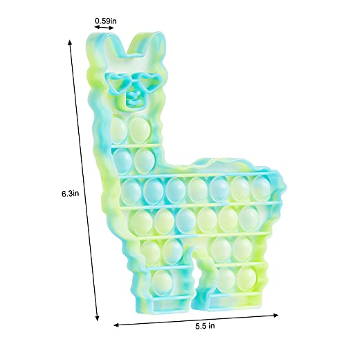 Whatook Glow In The Dark Fidget Pop Toys Llama Its: 2 Pack Pop Silicone Fluorescent Fidget Bubble Popper Sensory Alpaca Toys, Luminous Anxiety Stress Relief Glowing Toys For Adults And Kids #TOP1