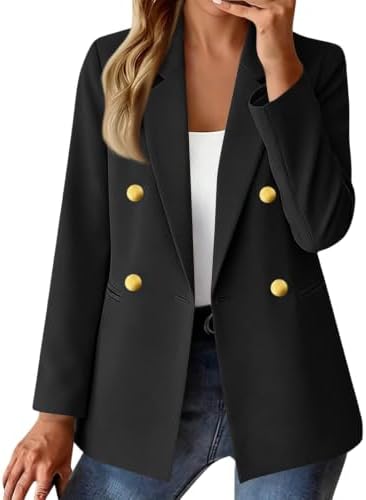 Oversized Blazers for Women Open Front Suit Jacket Lightweight Business Casual L