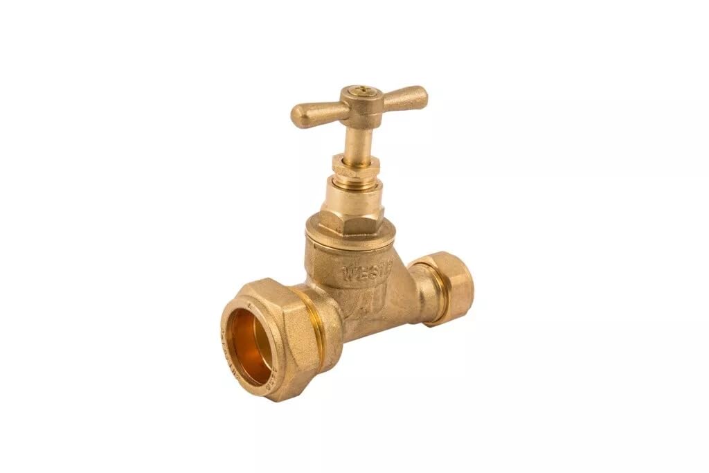 22.5 Team Controls Brass Tc Mains Stopcock Valve 25Mm Mdpe X 15Mm Copper Poly Stop Cock Tap