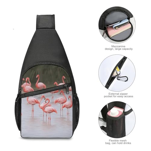 Bolso Pecho Casual para Viaje y Senderismo Unisex miniatura 5