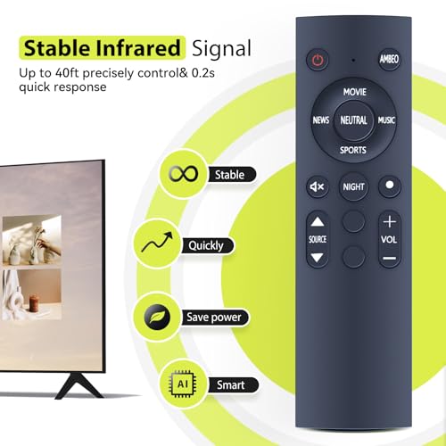 Télécommande de rechange pour Sennheiser AMBEO Soundbar Plus SB02M perdue ou cassée - 4