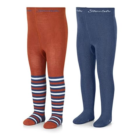Sterntaler Baby Jungen Strumpfhose Baby Kleinkind Strumpfhose Doppelpack Bambus - Babystrumpfhose - aus Bambuszellstoff - hellbraun, 92 Cover