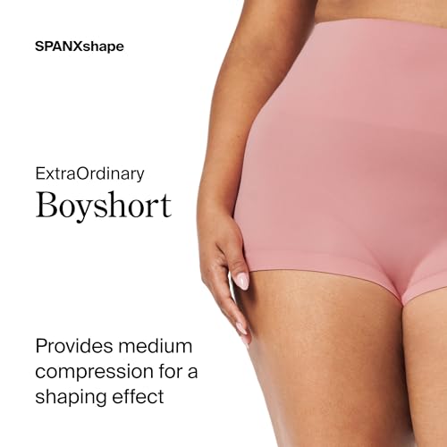 Image of SPANX SPANXshape ExtraOrdinary Boyshort - Sculpting Compression - Women's Shapewear Underwear - Recycled Nylon Fabric Blend