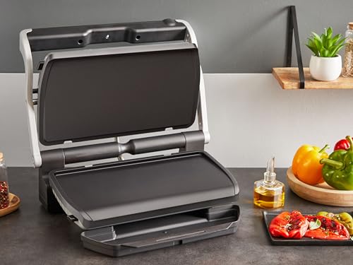 Tefal Plancha-Platten XL, kompatibel mit OptiGrill+ XL, für empfindliche Zutaten, antihaftbeschichteter Aluminium-Druckguss, Schwarz, XA729810