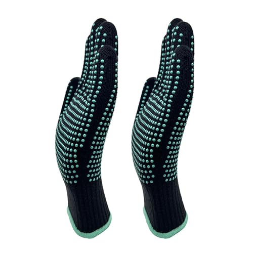 Guantes de silicona resistentes al calor con diseño antideslizante adecuados para cocinar de forma segura, para cocina, al aire libre, barbacoa, lavavajillas, guantes de horno
